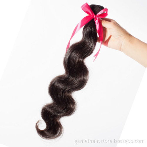 Unprocessed 10A Body Wave Virgin Hair Cuticle Aligned Peruvian Young Girl Donor Raw Human Hair Double Weft Extension BundBundles